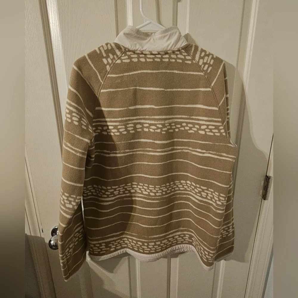 The North Face Mens Gordon Geometric Print 1/4 Zip Fleece Sweatshirt Size M